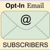Opt-in email subscribers